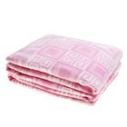 Одеяло байковое хлопчатобумажное, цвет розовый, жаккард, размер 212х150 см, 470 г/м2, принт микс - Фото 1