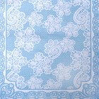 Одеяло байковое хлопчатобумажное, цвет голубой, жаккард, размер 212х150 см, 470 г/м2, принт микс - Фото 2