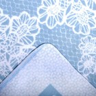 Одеяло байковое хлопчатобумажное, цвет голубой, жаккард, размер 212х150 см, 470 г/м2, принт микс - Фото 3