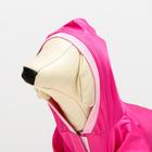 Куртка-ветровка для животных, светоотражающая,S (ДС 20-22, ОШ 26, ОГ 30-34 см),розовая - Фото 4