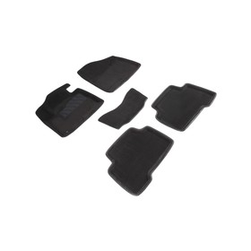 Коврик ворсовый для Hyundai SANTA FE III, 2012-2018, Черный