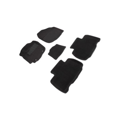 Коврик ворсовый для Toyota RAV 4 IV, 2012-2019, Черный