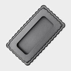 Форма для выпечки «Рифлёный прямоугольник», 12×6.5 см, разъёмная, антипригарное покрытие, чёрная - Фото 7