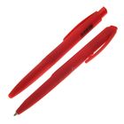 Ручка шариковая авт 0,7мм Vinson Элеганс корпус прорезиненный красный стержень масляный красный 1503 - Фото 1