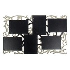 Фоторамка-коллаж на 6 фото 10×15 см «Вьюн», золото, 55×33 см - Фото 4