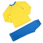 Пижама для мальчика, рост 98 см, цвет голубой/лимонный (арт. М302_Д) - Фото 8