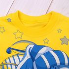 Пижама для мальчика, рост 92 см, цвет голубой/лимонный (арт. М329_М) - Фото 2