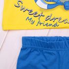 Пижама для мальчика, рост 92 см, цвет голубой/лимонный (арт. М329_М) - Фото 4