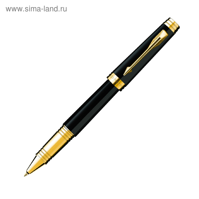 Ручка-роллер Parker Premier Lacque T560 (S0887830) Black GT (M) чернила: синий - Фото 1
