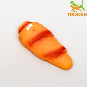 Игрушка пищащая "Круассан" для собак, 10,5 см 1513514