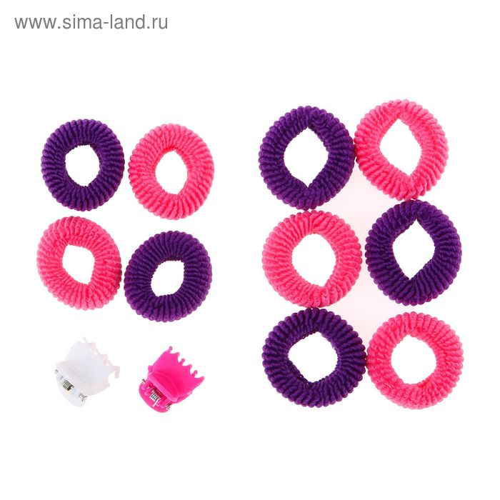 Набор для волос, феи ВИНКС: Блум, 2 краба, 10 резинок, 15 х 12,5 см - Фото 1