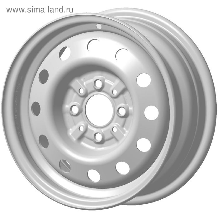 Диск штампованный J&L RACING J56041007 6x15 4x100 ET39 d56,6 снежная королева - Фото 1