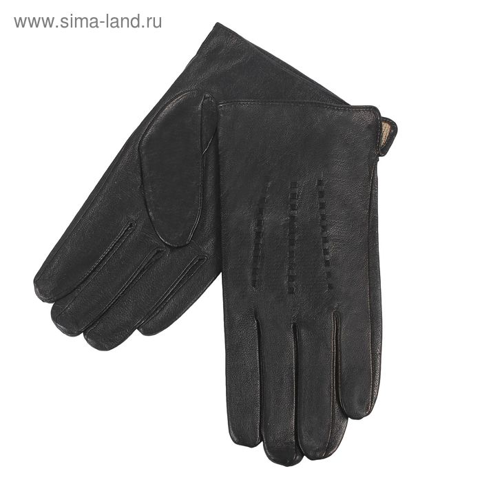 Перчатки мужские, размер 12,5, чёрные - Фото 1