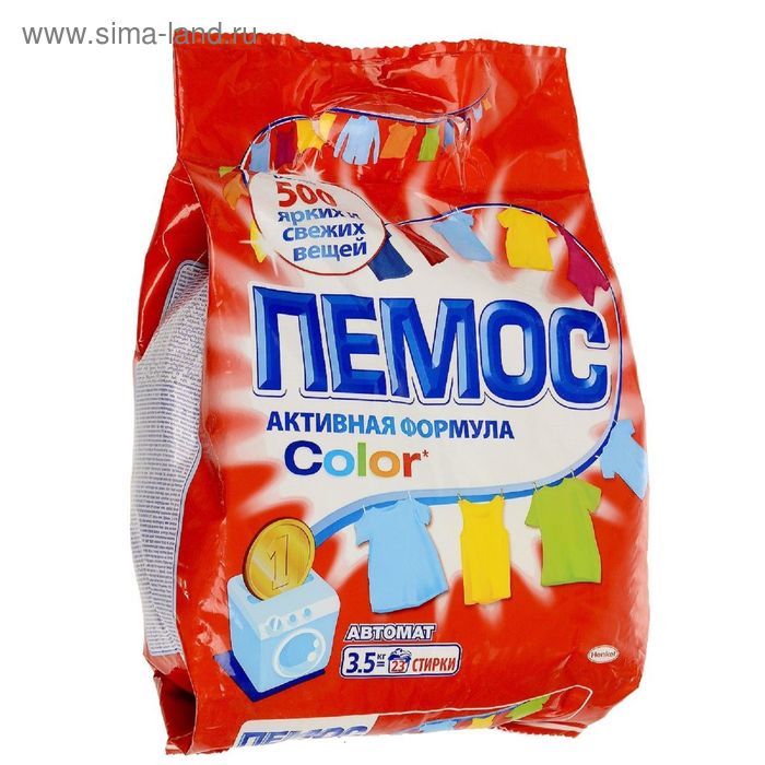 Порошок стиральный Пемос Color, 3,5кг - Фото 1