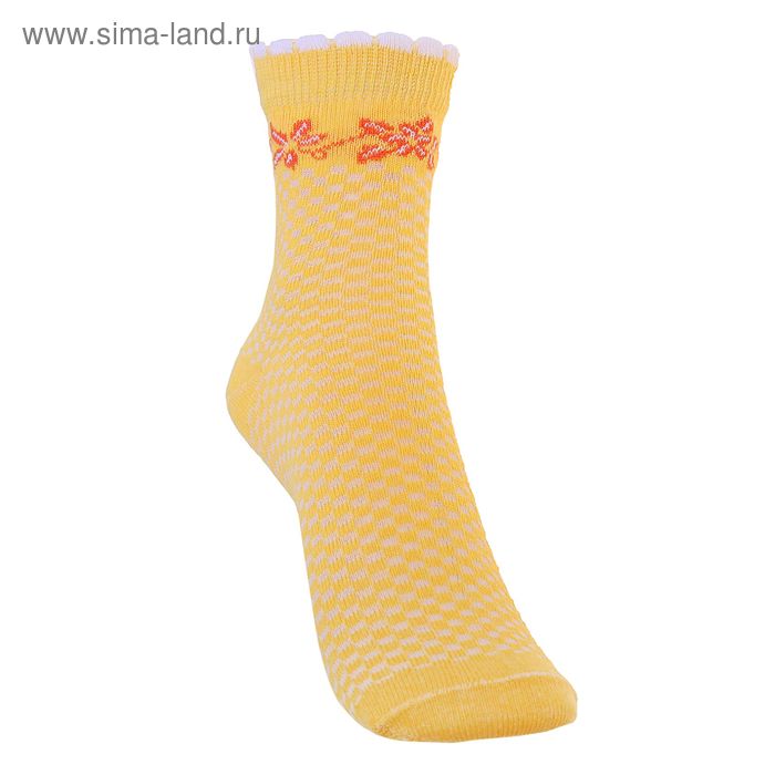 Носки детские 3с23, размер  22(20-22), цвет желтый - Фото 1