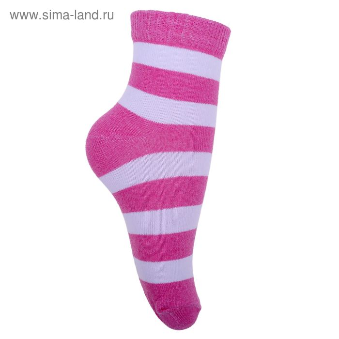 Носки детские 3с13, размер  18(16-18), цвет розовый/белый - Фото 1