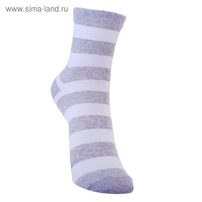 Носки детские 3с13, размер  18(16-18), цвет белый/серый - Фото 1