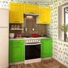 Кухонный гарнитур, 1600 мм, цвет Лимон/Трава - Фото 1