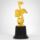 Наградная фигура «Нота», подставка пластик черная, золото, 8 х 16,5 см - Фото 2