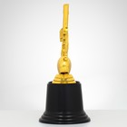 Наградная фигура «Нота», подставка пластик черная, золото, 16 х 8 х 7 см. - фото 4561455