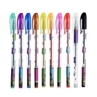 Набор гелевых ручек, 10 цветов, металлик, узел 0.5 мм - Фото 9