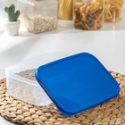 Набор контейнеров пищевых прямоугольных Доляна, 3 шт.: 150 мл, 500 мл, 1.2 л, синий - Фото 3