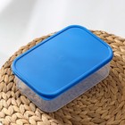 Набор контейнеров пищевых прямоугольных Доляна, 3 шт.: 150 мл, 500 мл, 1.2 л, синий - Фото 4