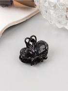 Крабик для волос «Чёрные кружева», крыло бабочки, 2 см, чёрный (комплект 7 шт) - фото 43209901