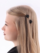 Крабик для волос «Чёрные кружева», крыло бабочки, 2 см, чёрный (комплект 7 шт) - фото 52530604