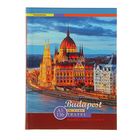 Ежедневник недатированный А5, 136 листов "Будапешт", твёрдая обложка, выборочный лак - Фото 1