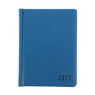 Ежедневник датированный 2017г А6, 176 листов "Виладж", искусственная кожа, синий - Фото 1