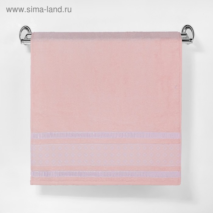 Полотенце махровое "Этель" Bambolina, дымчато-розовый 50*90 см бамбук, 460 г/м2 - Фото 1