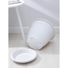 Горшок для цветов с поддоном InGreen Aphrodite, 25.8 л, пластиковый, мраморный - Фото 3