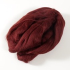 Шерсть для валяния 100% полутонкая шерсть 50 гр (063, шоколад) - Фото 8