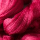 Шерсть для валяния 100% полутонкая шерсть 50 гр (088, брусника) - Фото 1