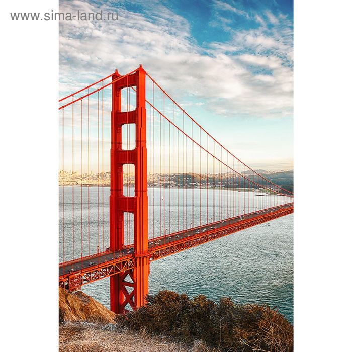 Фотообои "Мост в Сан-Франциско" (состоит из 2 частей), 1,8 х 2,7 м - Фото 1