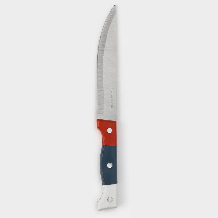 Нож кухонный Доляна «Триколор», лезвие 12,5 см - Фото 1