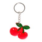 Брелок пластик "Вишенки" 4,7х5,2х0,5 см - Фото 1