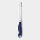 Нож кухонный Доляна «Страйп», лезвие 11,5 см, цвет синий - фото 4561531