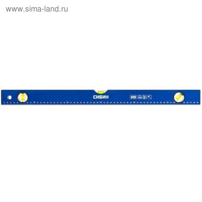 Уровень "СИБИН", коробчатый, 3 ампулы, линейка, 40 см - Фото 1