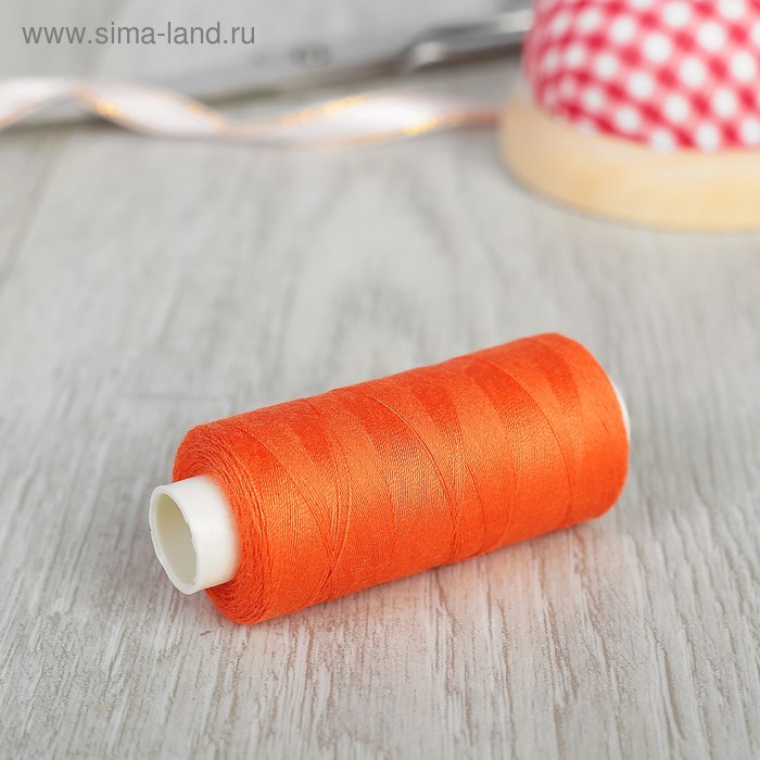 Нитки Dor Tak, 40/2, 400 ярд, цвет оранжевый №506 - Фото 1
