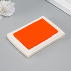 Штемпельная подушка «Оранжевая», 7.5×5.5×1.8 см - Фото 3