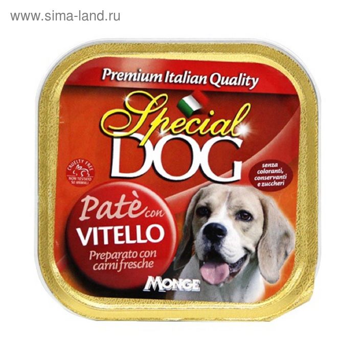 Влажный корм Special Dog для собак, паштет телятина, 150 г - Фото 1