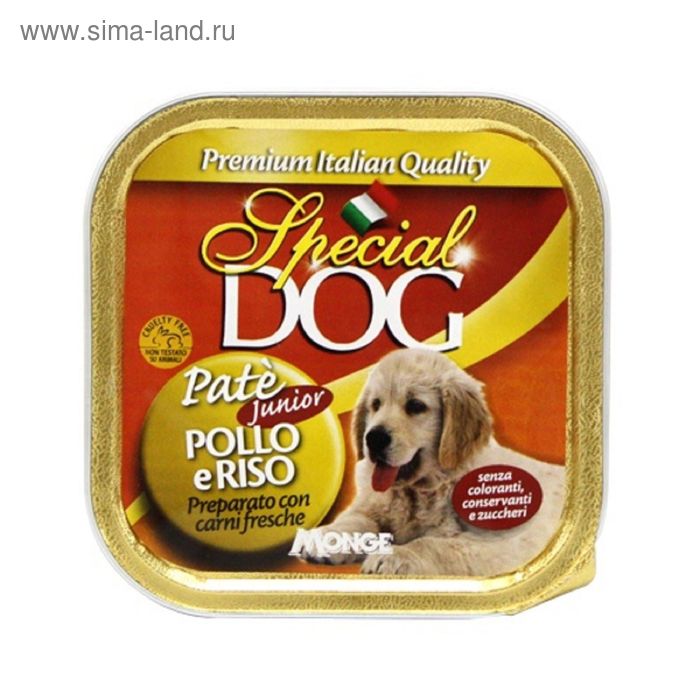 Влажный корм Special Dog  для щенков, паштет курица с рисом, 150 г - Фото 1