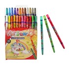 Мелки восковые 24 Crown, Art, Story, выкручивающийся стержень - Фото 1