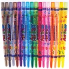 Мелки восковые 16 цветов Crown Art Story, выкручивающийся стержень - Фото 9