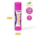 Клей-карандаш, Crown Magic PVP, с цветным индикатором, 8 г - Фото 3