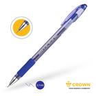 Ручка гелевая Crown HJR-500RNB, чернила синие, узел 0.7 мм, резиновый упор - Фото 2