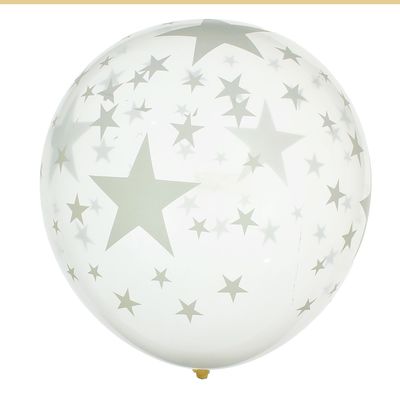 Набор воздушных шаров "Звёзды белые" 5 шт. 10"