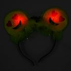 Карнавальный ободок световой "Смайл" сердечки - Фото 2